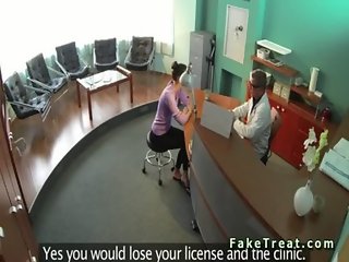 Security cam fucking in fake hospital