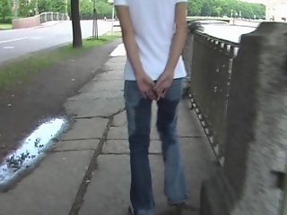 WIP outdoor pee in jeans 05