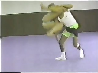 Tori wrestling in a Thong Swimsuit vs. a Man (Pre-WWF)